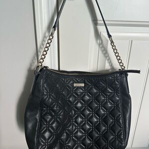 Kate Spade Black Quilted Shoulder Bag
